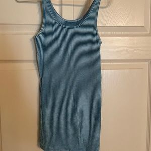 Old navy blue striped tank XS